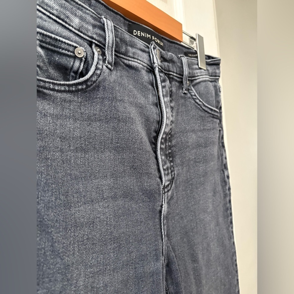 Denim Forum Aritzia the Lola high rise skinny crop grey wash size 28=26x24” - Picture 7 of 15